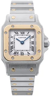 Cartier Santos Galbée W20012C4 Yellow gold and Stainless steel Silver