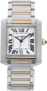 Cartier Tank Française W51012Q4 Yellow gold and Stainless steel Silver