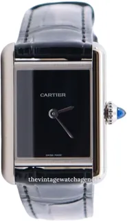 Cartier Tank Must WSTA0071 Stainless steel Black