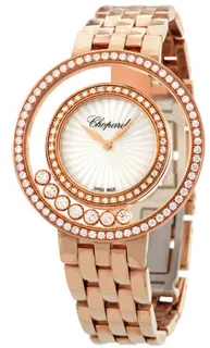 Chopard Happy Diamonds 209428-5201 18kt Rose Gold White