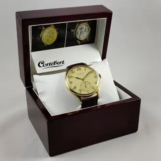 Cortébert 46mm Yellow gold Champagne