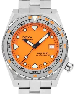 Doxa Sub 862.10.351.10 40mm Stainless steel Orange