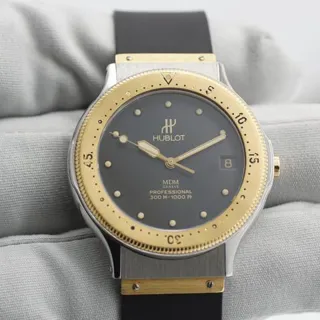 Hublot MDM 1550.2 33mm Yellow gold and Stainless steel Black