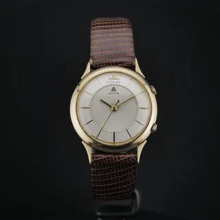 Jaeger-LeCoultre Memovox 33mm Yellow gold Silver