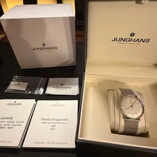 Junghans max bill 027/3701.04 34mm Stainless steel Silver