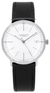 Junghans max bill 27/4105.02 34mm Stainless steel White