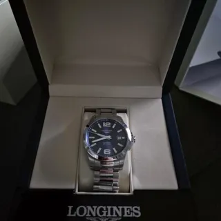 Longines Conquest L3.676.4.99.6 39mm Stainless steel Blue