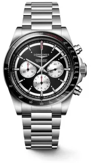 Longines Conquest L38354526 42mm Stainless steel Black