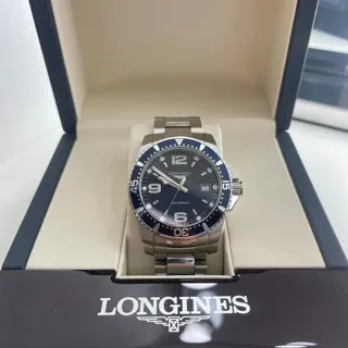 Longines HydroConquest L3.740.4.96.6 39mm Stainless steel Blue