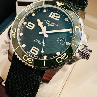 Longines HydroConquest L37814052 41mm Stainless steel Green