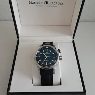 Maurice Lacroix Pontos S Diver PT6248-SS001-330-3 43mm Stainless steel Black