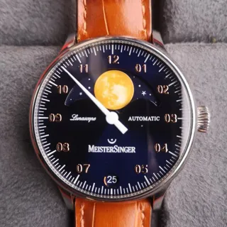 MeisterSinger Lunascope LS908G 40mm Stainless steel Blue and Golden