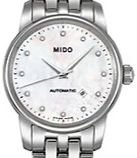 Mido Baroncelli II M7600.4.69.1 29mm Stainless steel White