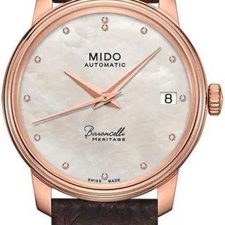 Mido Baroncelli M027.207.36.106.00 33mm Stainless steel White