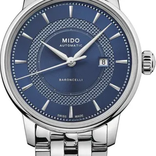 Mido Baroncelli M037.207.11.041.01 30mm Stainless steel Blue