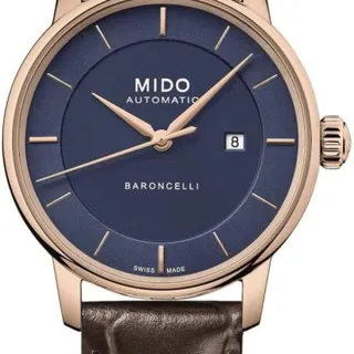 Mido Baroncelli M037.207.36.041.00 30mm Stainless steel Blue