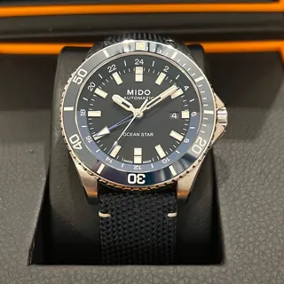 Mido Ocean Star GMT M026.629.17.051.00 44mm Stainless steel Black