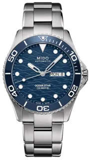 Mido Ocean Star M042.430.11.041.00 42.5mm Stainless steel Blue