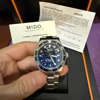 Mido Ocean Star M026.907.11.041.00 39mm Stainless steel Blue