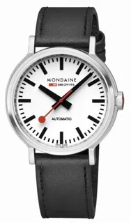 Mondaine MST.4161B.LBV 41mm Stainless steel White