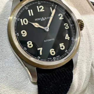 Montblanc 1858 117832 40mm Bronze and Stainless steel Black