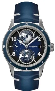 Montblanc 1858 125565 42mm Titanium Blue