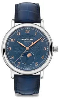 Montblanc Star 129630 42mm Stainless steel Blue