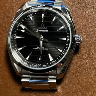 Omega Aqua Terra 220.10.41.21.01.001 41mm Stainless steel Black