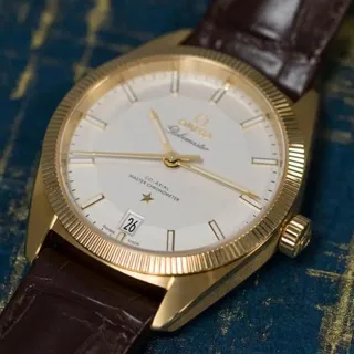 Omega Globemaster 130.53.39.21.02.002 39mm Yellow gold Silver