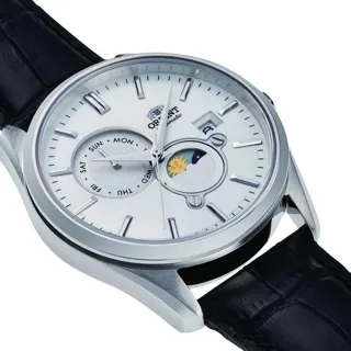 Orient Sun and Moon RA-AK0310S30B 42mm Stainless steel White