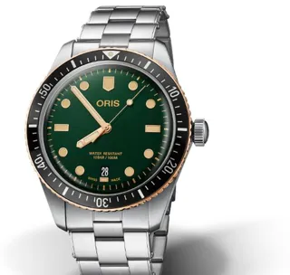 Oris Divers Sixty Five 01 733 7707 4357-07 8 20 18 40mm Bronze and Stainless steel Green