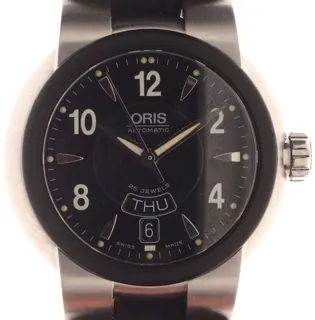 Oris TT1 01 635 7518 4464-07 4 24 14 42mm Stainless steel and Rubber Black