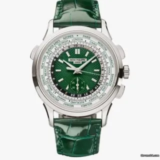 Patek Philippe World Time Chronograph 5930P-001 39.5mm Platinum Green