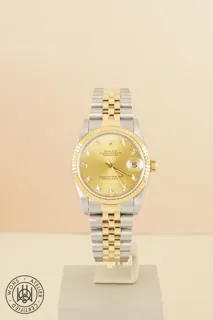 Rolex Datejust 31 68273 18k yellow gold champagne