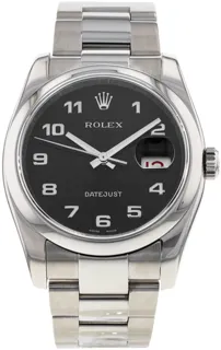 Rolex Datejust 36 116200 Stainless steel Black