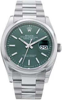 Rolex Datejust 36 126200 Stainless steel Mint Green