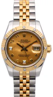 Rolex Lady-Datejust 179313 Yellow gold and Stainless steel Champagne