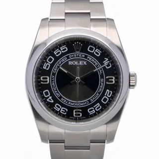 Rolex Oyster Perpetual 36 116000 Stainless steel Black Concentric Arabic