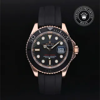 Rolex Yacht-Master 116655-0001 Ceramic and Rose gold Black