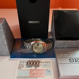 Seiko 5 Sports SRPK91K1 37mm Stainless steel Champagne