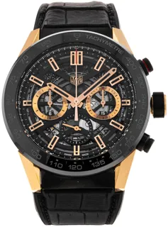 TAG Heuer Carrera CBG2A50.FC6450 Yellow gold and Stainless steel Black