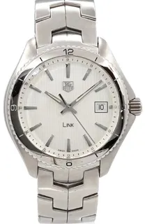 TAG Heuer Link Quartz WAT1111 38mm Stainless steel Silver