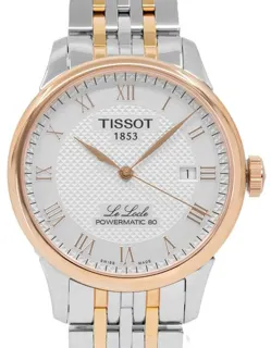 Tissot Le Locle T006.407.22.033.00 39.5mm Rose gold and Stainless steel Silver