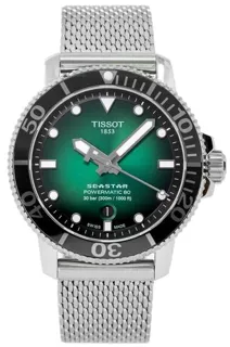 Tissot Seastar T120.407.11.091.00 43mm Stainless steel Green