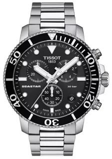 Tissot Seastar T120.417.11.051.00 45.5mm Stainless steel Black