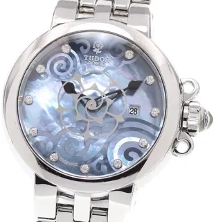 Tudor Clair de Rose 35400 30mm Stainless steel Blue