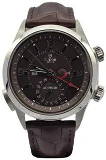 Tudor Heritage 79620TC-0006 42mm Titanium and Stainless steel Brown