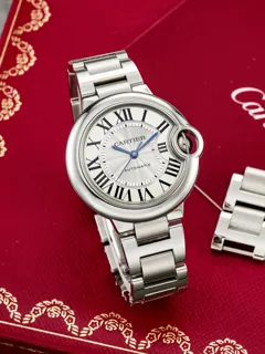 Cartier Ballon Bleu 4377 Stainless steel Silver