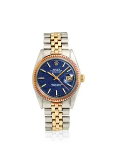 Rolex Datejust 1601 36mm Yellow gold and Stainless steel Blue