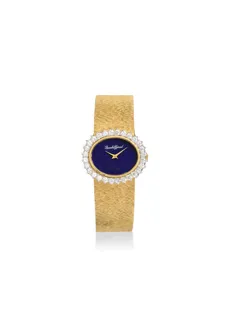 Bueche-Girod Y9802 26mm 18k Gold Blue